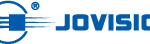 Blue Jovision logo with symbol