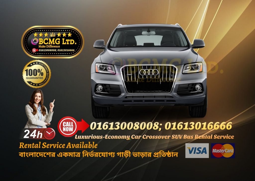 Audi Q7 Luxurious Car Rent Service In Dhaka Bangladesh