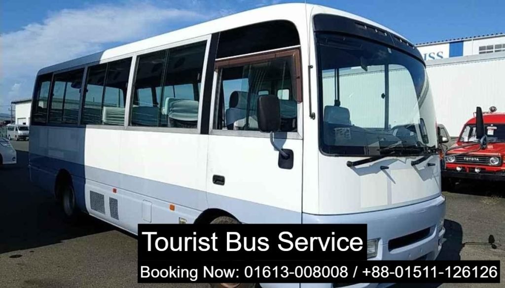 Tourist Bus Service For Tour in Uttara Dhaka Bangladesh. Nissan Civilian Daily, Weekly, Monthly AC Mini Bus Service in Bangladesh