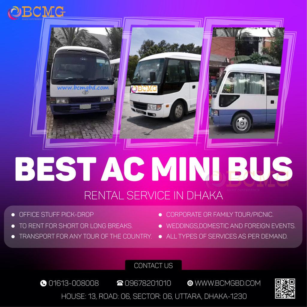 Best AC Mini Bus Rental Service In Dhaka