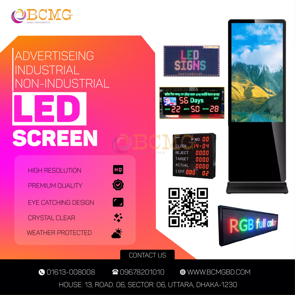 Advertising | Industrial | Non-Industrial LED Display In Dhaka