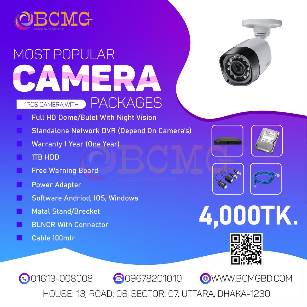 Bangladesh's Most Popular CCTV Camera Package