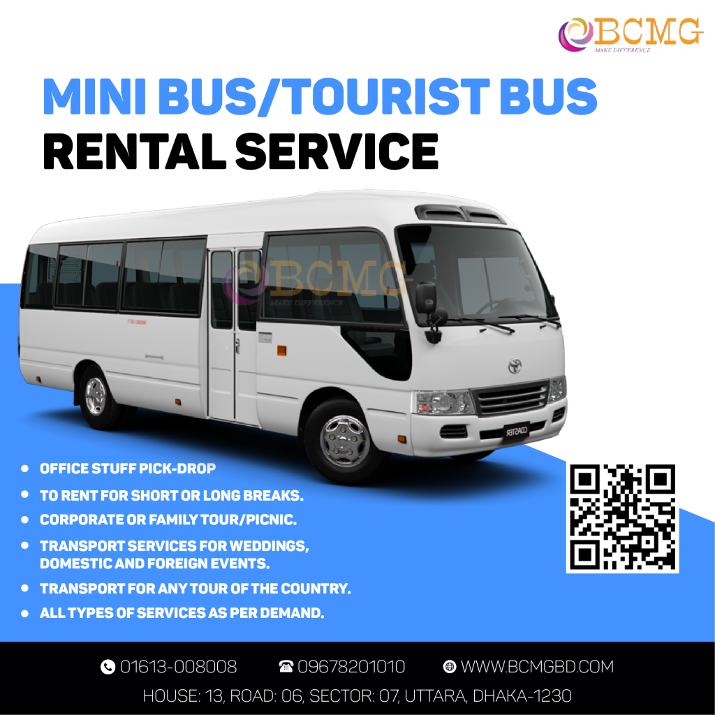 Dhaka's Mini Bus | Tourist Bus Rental Service