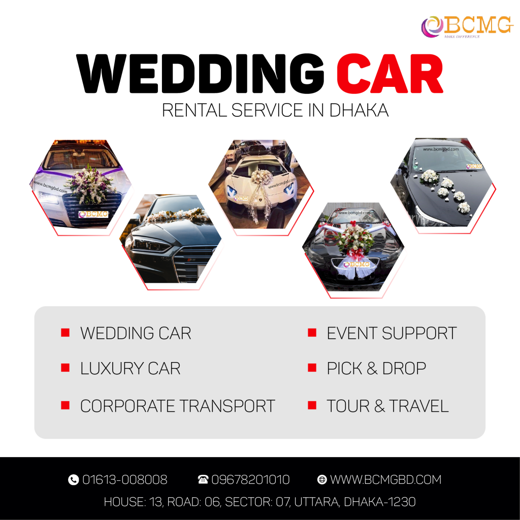 All Brands Wedding Car Rental Service In Dhaka