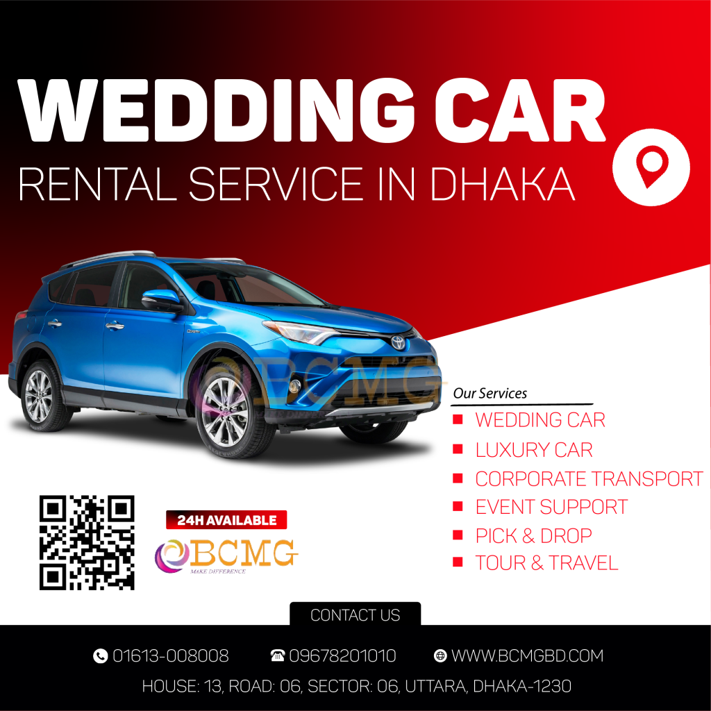 Luxury Wedding Car Rental Service In Dhaka