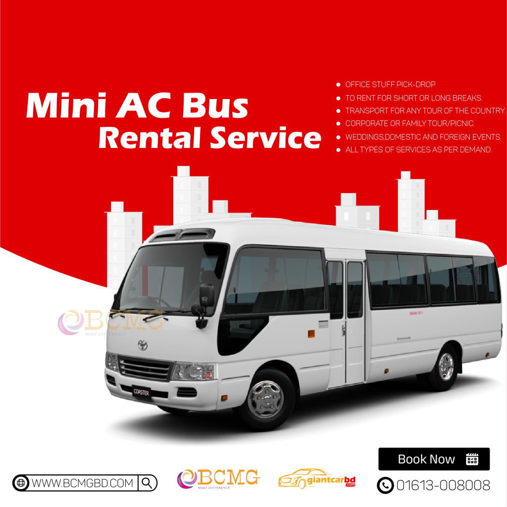 Dhaka's Best AC Mini Bus Rental Service | Rent A Bus