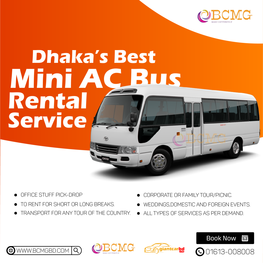 AC Bus, AC Mini Bus Rental Service In Uttara-Dhaka | Mini Bus | Tourist Bus