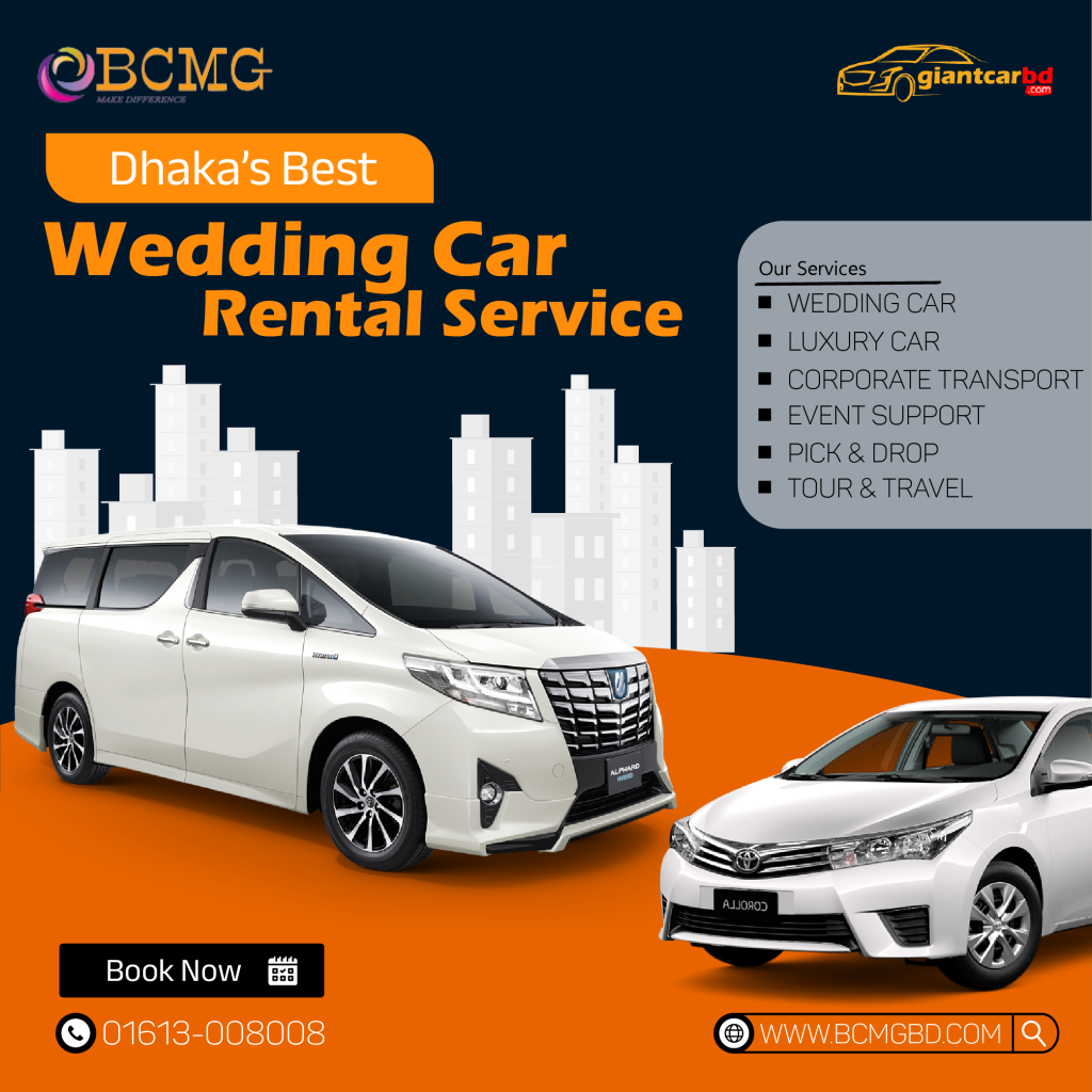 Best Wedding Car Rental Service In Dhaka | Rent A Car, Wedding Car Rental