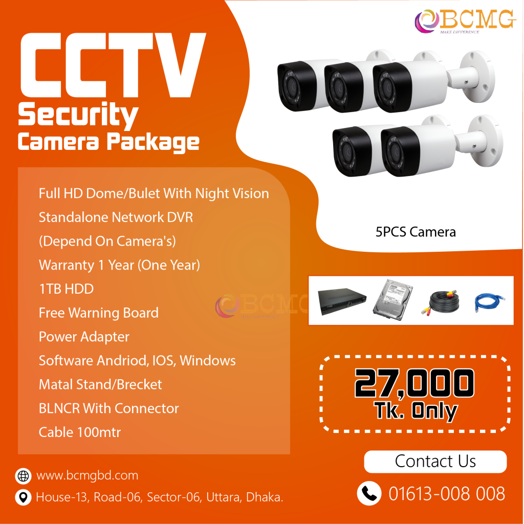 Infrastructure necessary to maintain CCTV