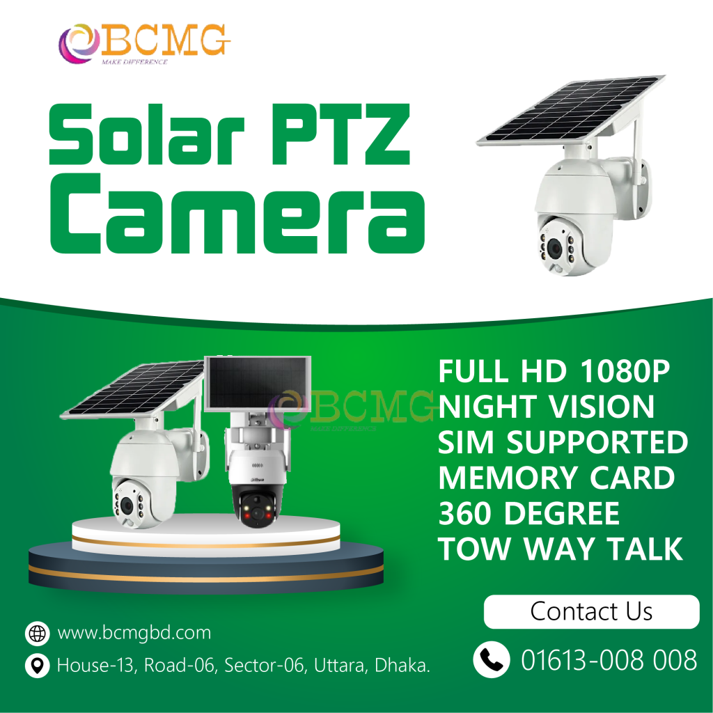 Solar CCTV Camera Provider In Uttara-Dhaka | Solar PTZ Camera