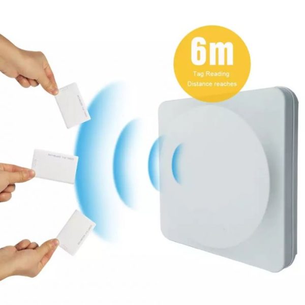 Long range UHF RFID reader for vehicle parking with 6 meters read range
