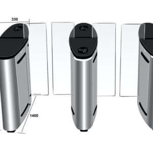 Three modern turnstile gates design