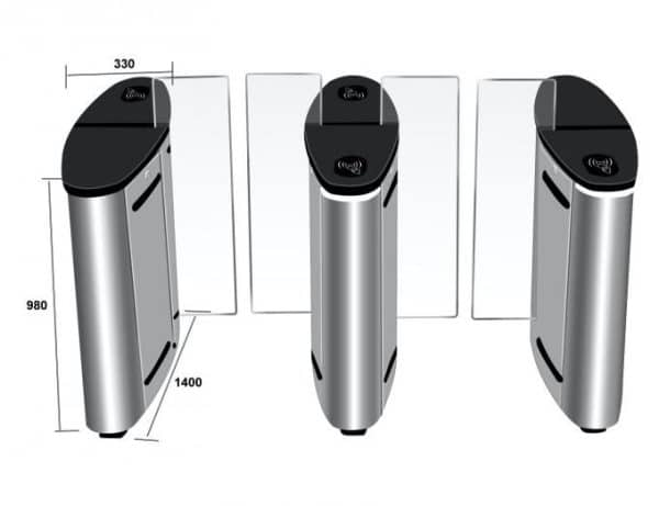 Face Recognition Turnstile Gate with LED Direction Indication
