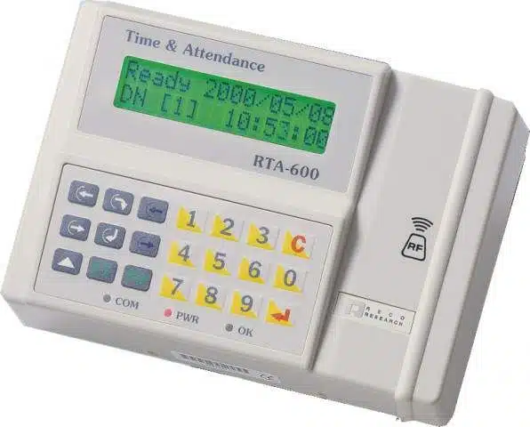 Digital time and attendance control device