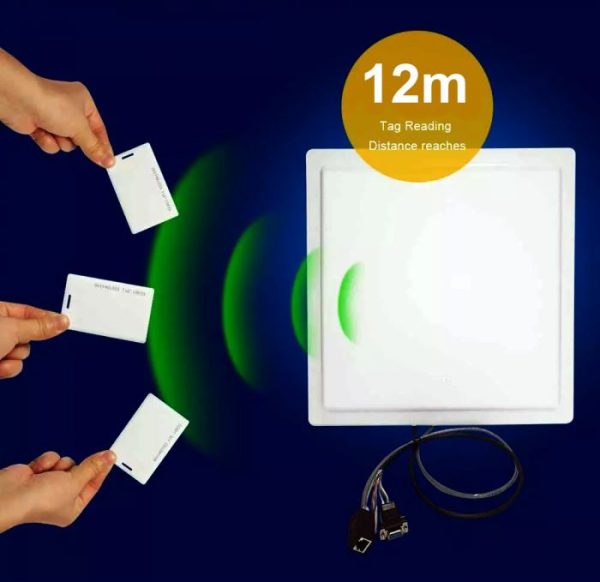 Long range UHF RFID reader for vehicle/parking with 12 meters read range