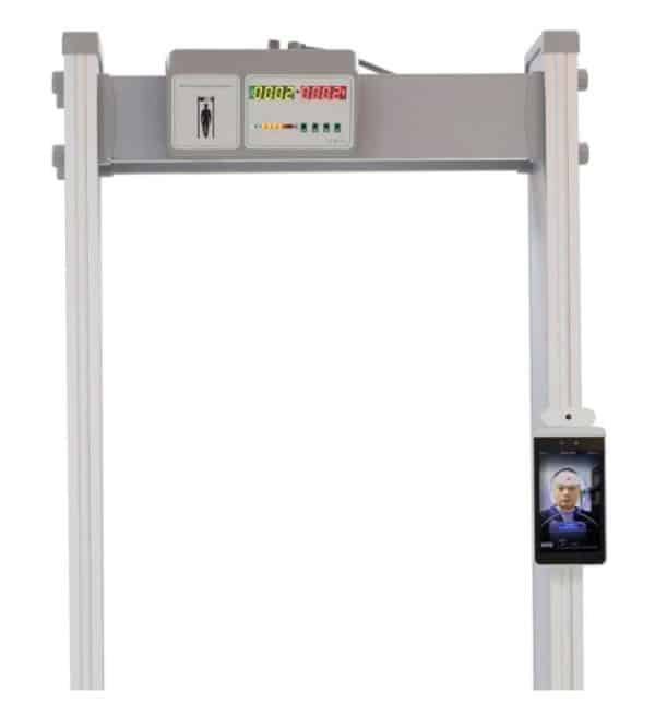 Walk Through Face Recognition Temperature Detection System