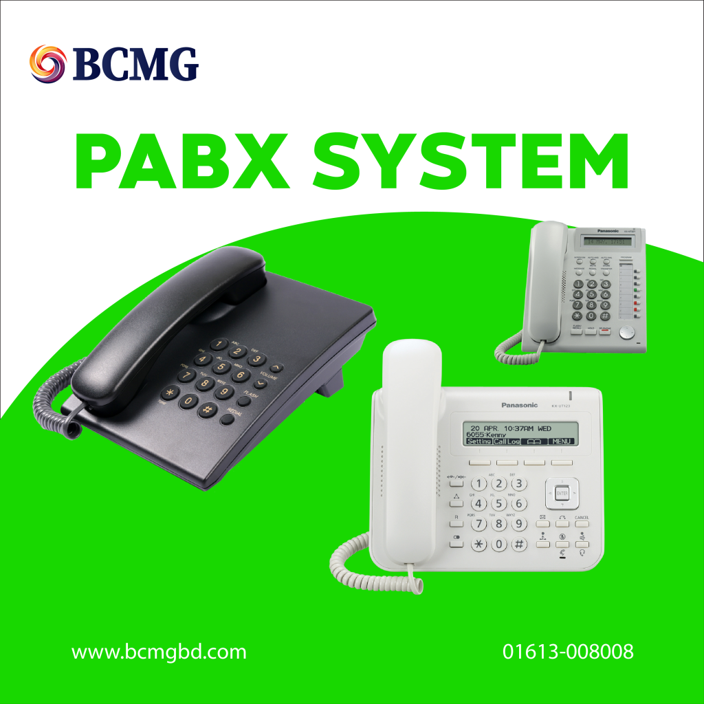 PABX system with multiple telephones