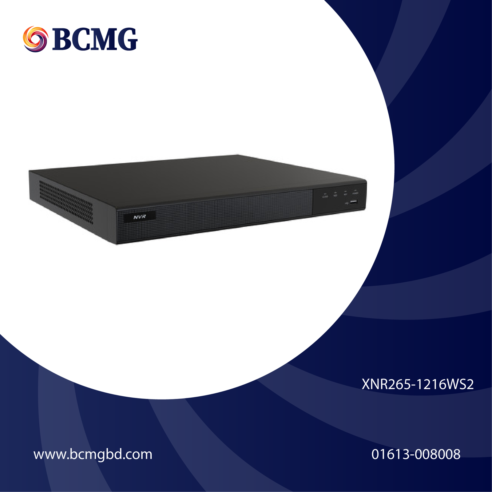 XNR265-1216WS2 XNR265-1216WS2 NVR 12MP 16CH 2*SATA No1 Service In Dhaka, Dhaka, Bangladesh. 1 XNR265-1216WS2