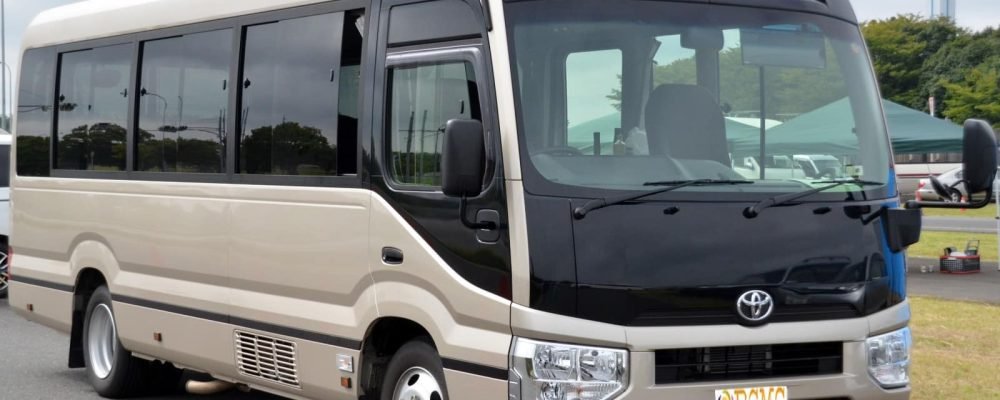 Toyota_Coaster_EX_XZB70 Mini bus rental service for Dhaka