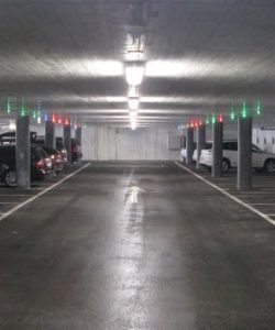 Ultrasonic Sensor car parking guidance system