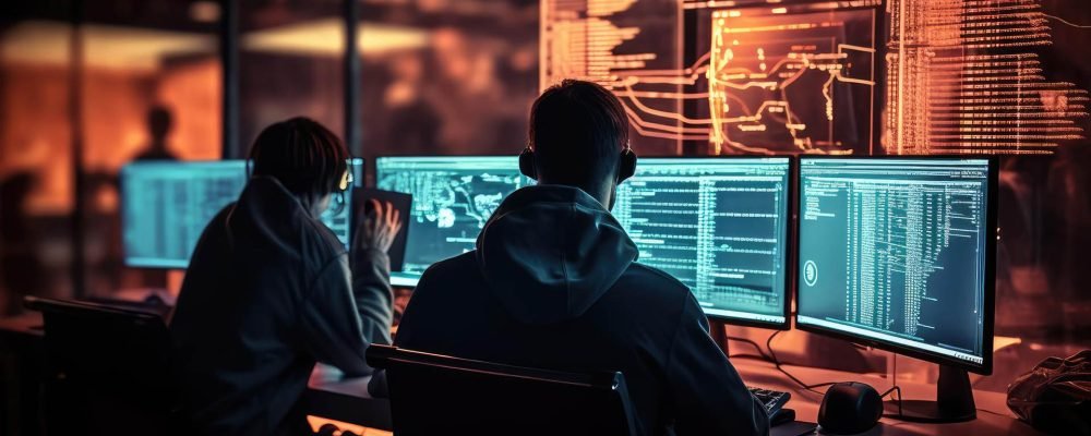 team-professional-cyber-security-guards-working-computers-surveillance-room